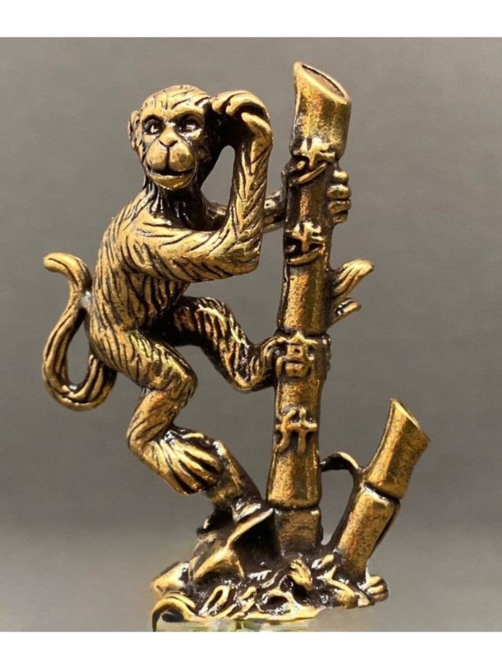 Brass Monkey Spirit Animal Career Success Ambition Prosperity Talisman Mini Alta